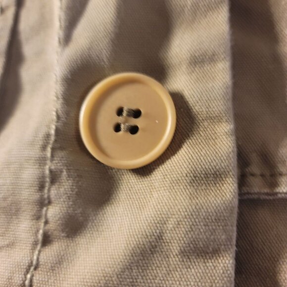 Tan Workwear Jacket Loose Style by Homespun, Medium Petite - Picture 12 of 12